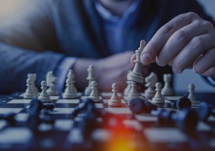 Man playing chess